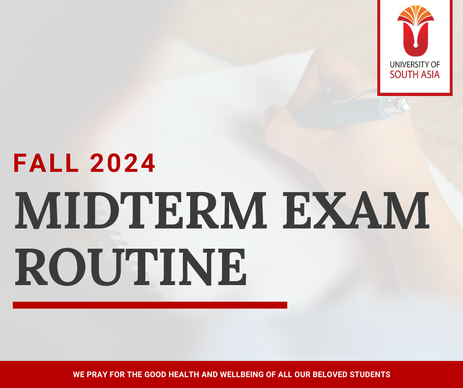 Fall 2024 Mid Term Exam Routine